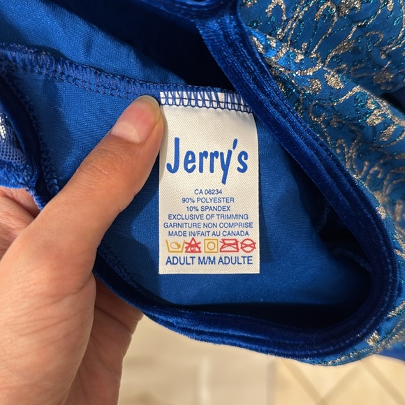 Jerry's Blue Halter Ice Skating Dress with Silver Accents - Picture 7 of 7